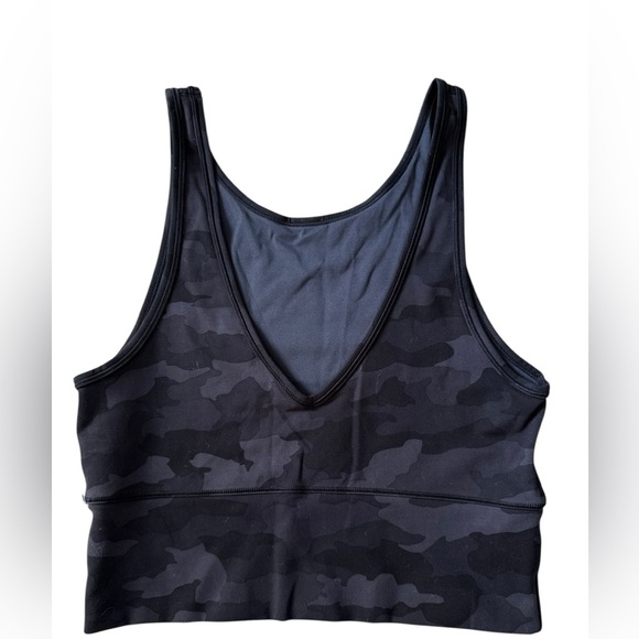 Lululemon Light Support Bra Tank – Black Camo – Size 8 (Estimated) - Picture 3 of 5